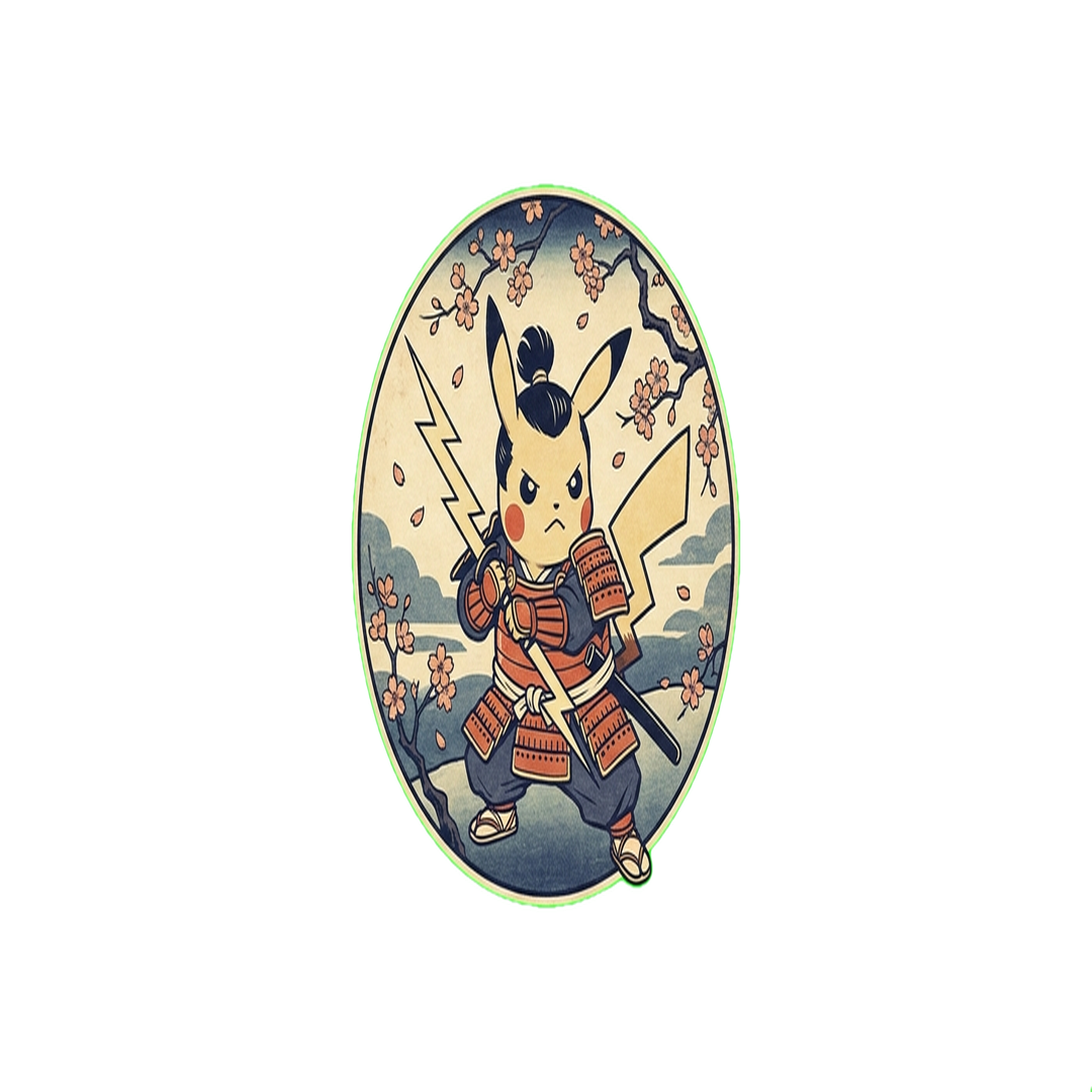 Ukiyo-e Warrior Pikachu